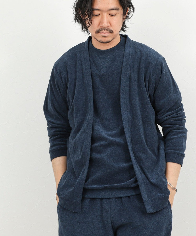 《セットアップ対応》ボタンレス パイルカーディガン 26SS