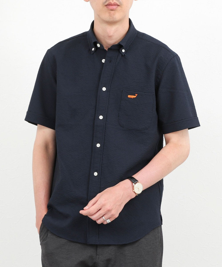 クジラBD S/S サッカー/オックス 半袖シャツ 26SS