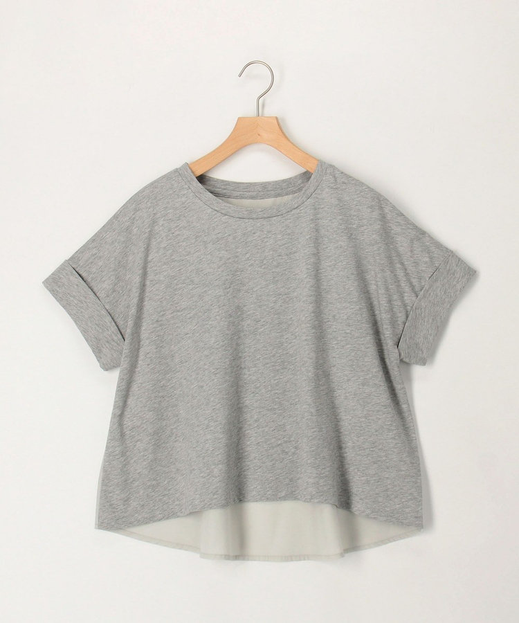 異素材バイカラーＴシャツ