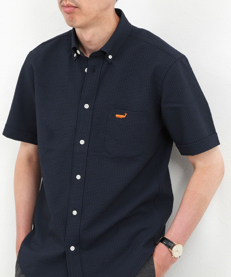 クジラBD S/S サッカー/オックス 半袖シャツ 26SS