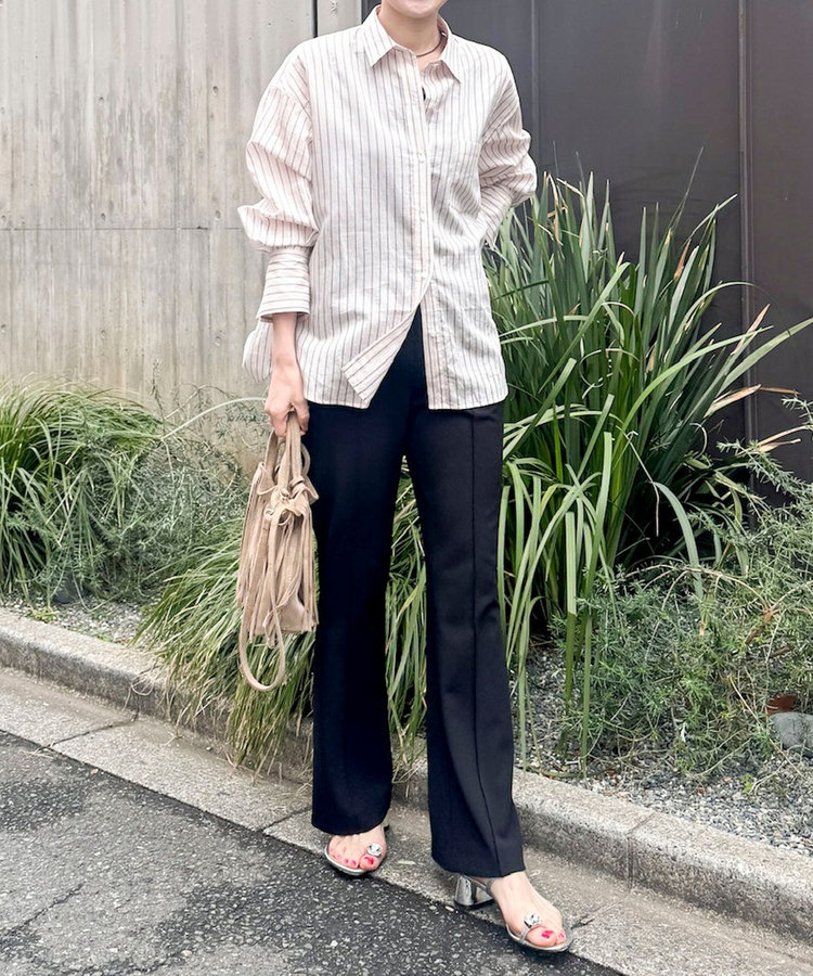 ［WEB限定 SPECIAL SALE！］《撥水》カットジョーゼットスリットパンツ