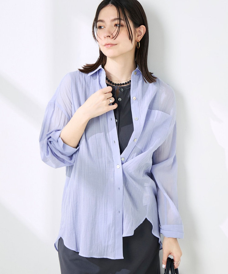 ウォッシャブルキャッチワッシャーシアーシャツ