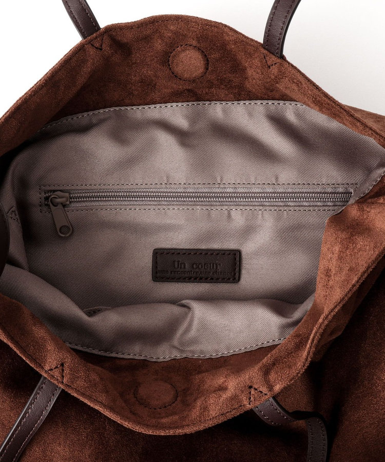 【Un coeur/アンクール】K906021 SUEDE DRAPE 2WAY TOTE