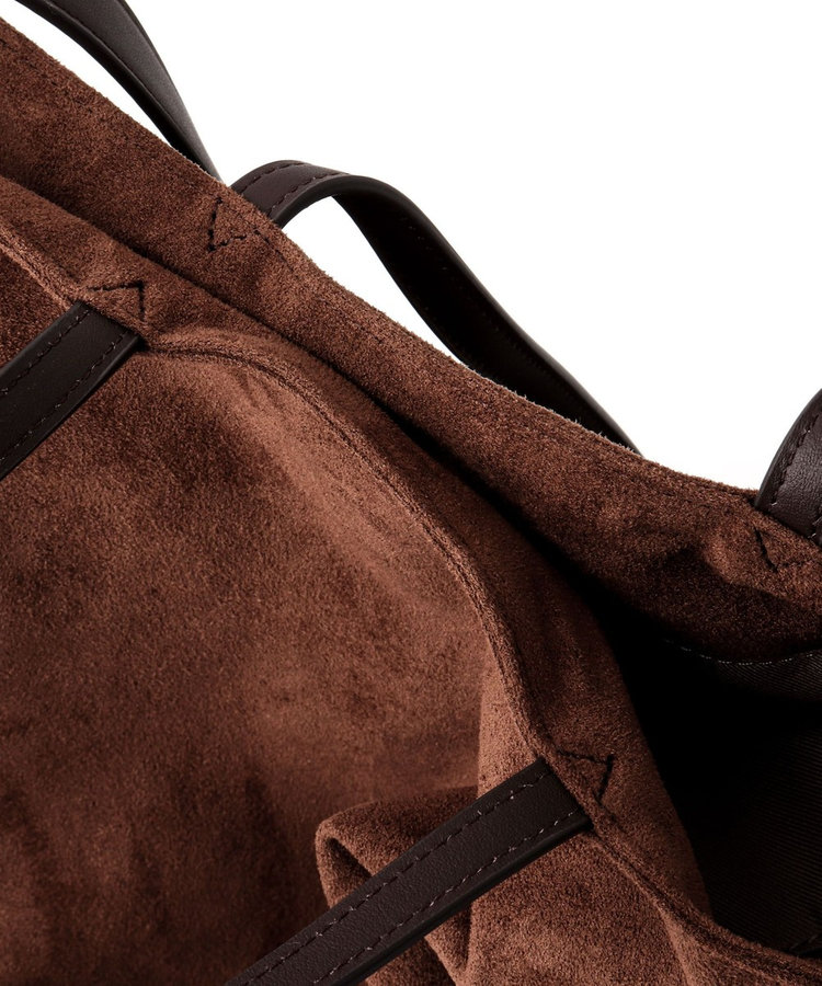 【Un coeur/アンクール】K906021 SUEDE DRAPE 2WAY TOTE