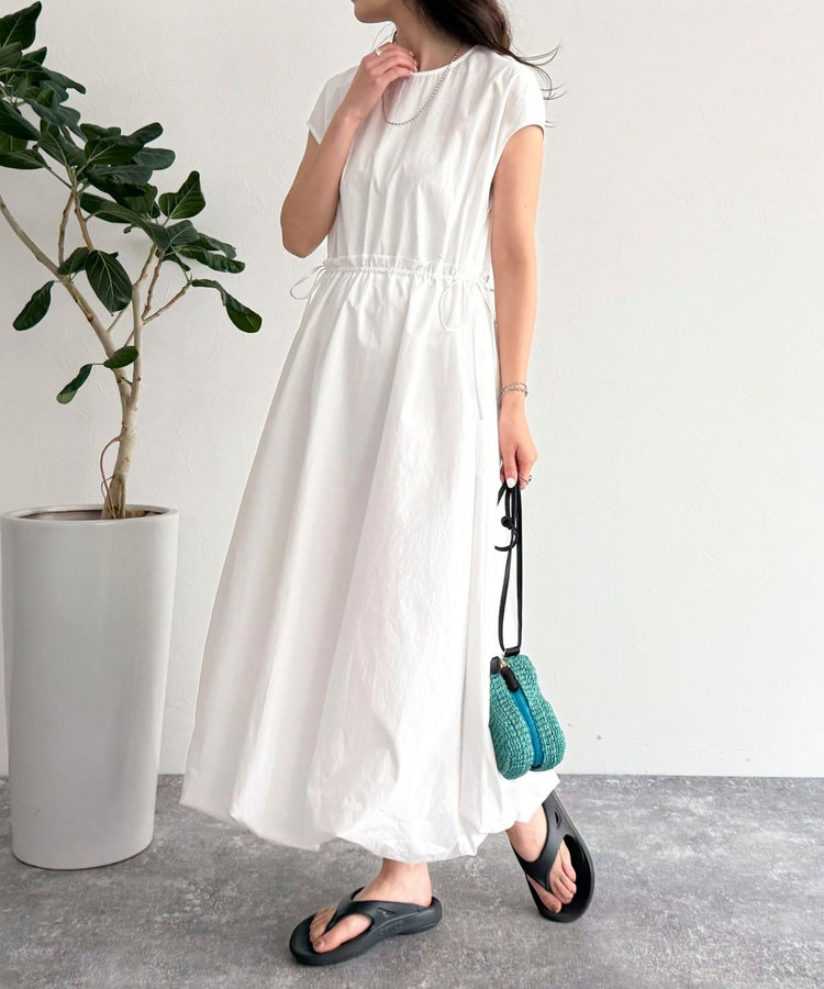 Rene ルネ　2024年　バルーンワンピース　フレンチスリーブ　ボリューム Winter 2024 Collection = #rene #ルネ #2024winter