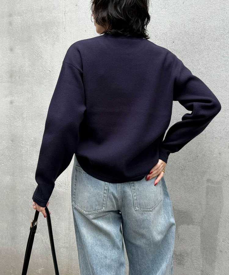 【WEB限定】FR刺繍スウェットニットプルオーバー