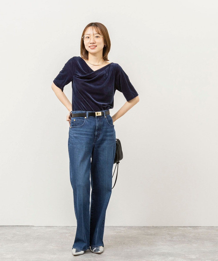 《接触冷感》ウォッシャブルシアーベロア2WAYプルオーバー