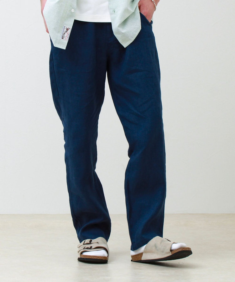 【WEB限定 GW SPECIAL PRICE】【リネン100％/夏の定番】リネンイージーパンツ