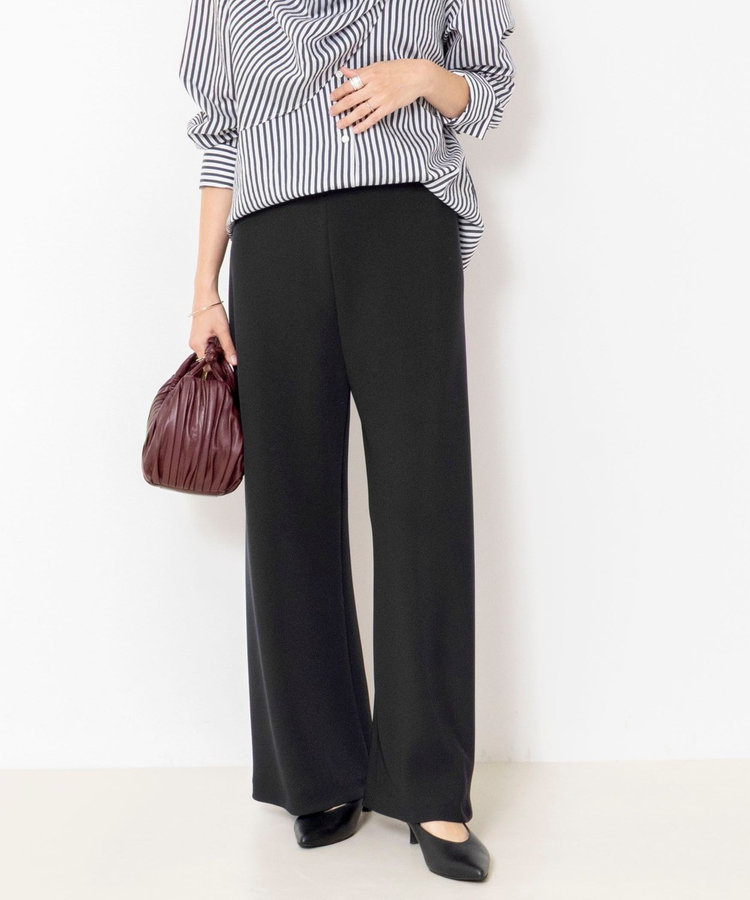 【NOLLEY’S mgr.松葉☆別注サイズ・一部WEB限定カラーアイテム】《セットアップ対応》ウォッシャブルツイルバイヤス美脚パンツ