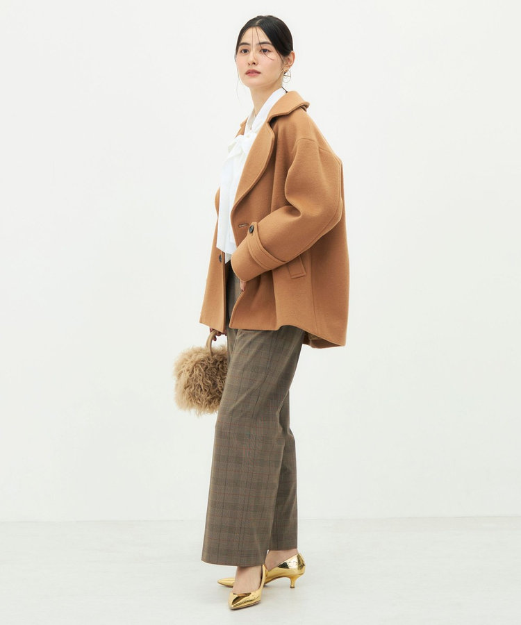 【一部WEB限カラー】ウールカシミヤダブルブレストコート