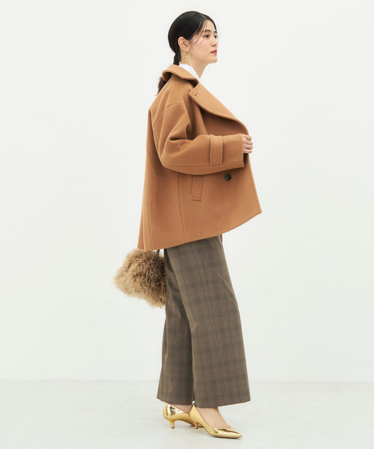 【一部WEB限カラー】ウールカシミヤダブルブレストコート