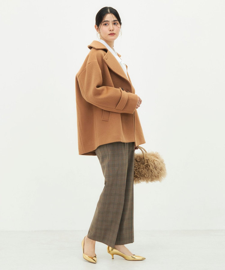 【一部WEB限カラー】ウールカシミヤダブルブレストコート