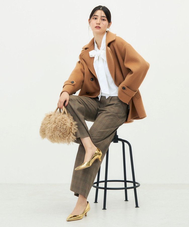 【一部WEB限カラー】ウールカシミヤダブルブレストコート