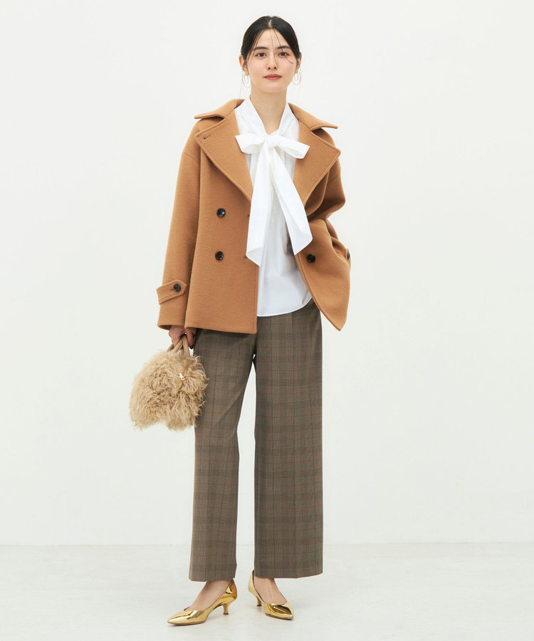 【一部WEB限カラー】ウールカシミヤダブルブレストコート