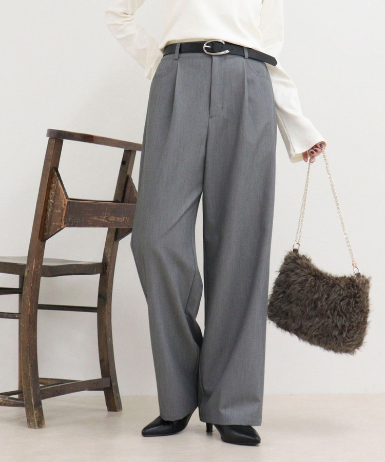 TRタックストレートパンツ