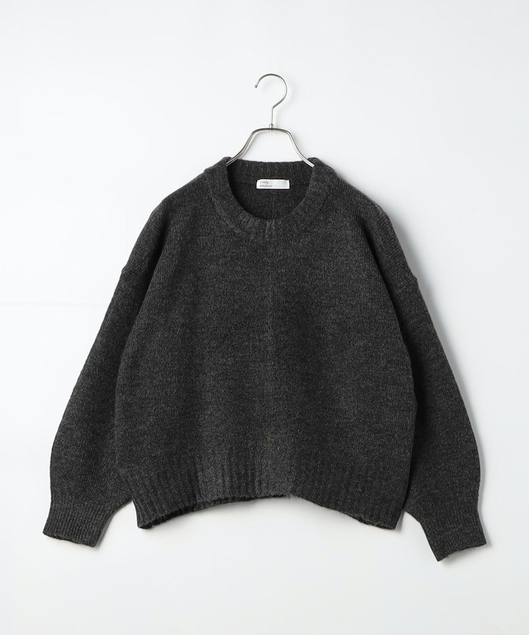 会員限定 BLACK FRIDAY対象］ヤクライククルーネックショート丈プル