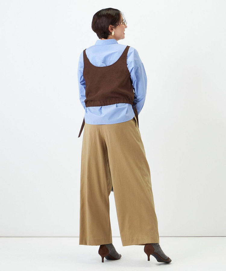 【一部WEB限定サイズ】ウォッシャブルロビンソンツイルデザインパンツ