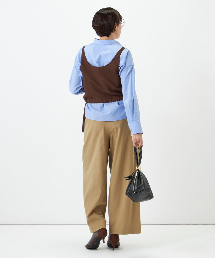 【一部WEB限定サイズ】ウォッシャブルロビンソンツイルデザインパンツ