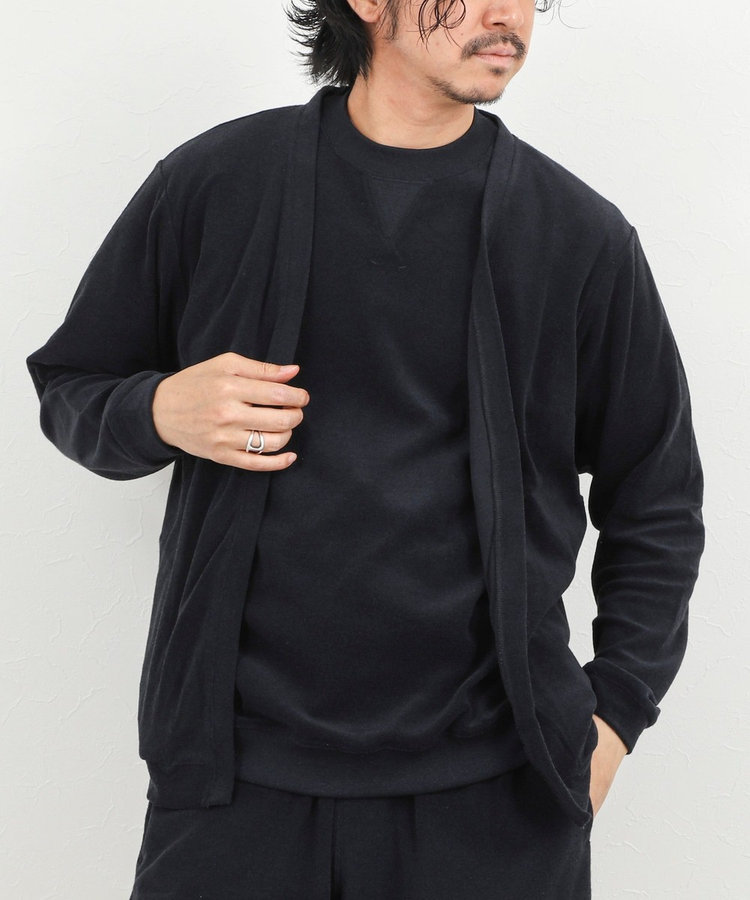 《セットアップ対応》ボタンレス パイルカーディガン 26SS