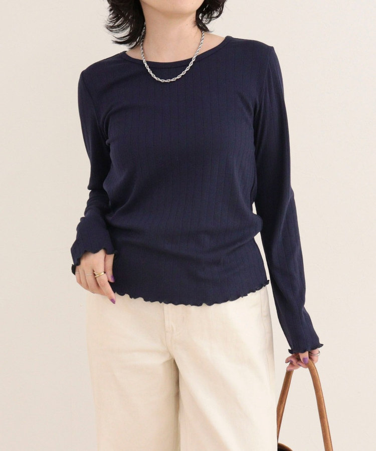 ［FREDY＆GLOSTER限定 TIME SALE！］パターンメッシュプルオーバーカットソー