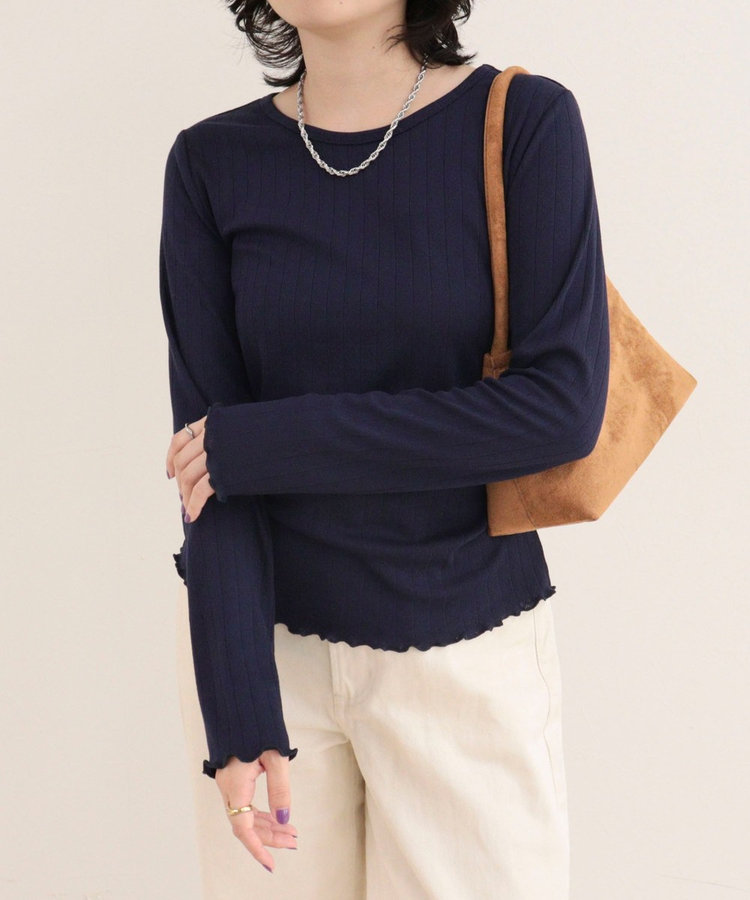 ［FREDY＆GLOSTER限定 TIME SALE！］パターンメッシュプルオーバーカットソー
