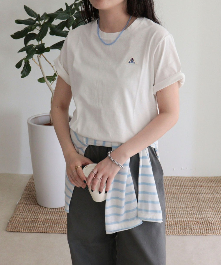 【GEVACO/ゲバコ】リネンバスクTシャツ