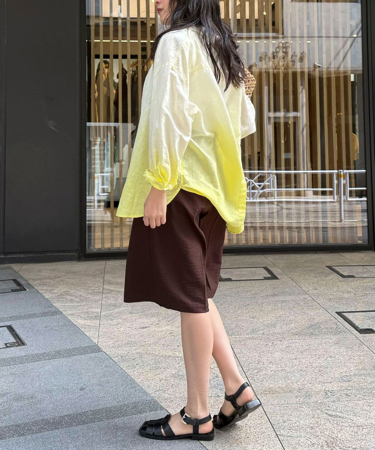 グラデーションリネンシャツ