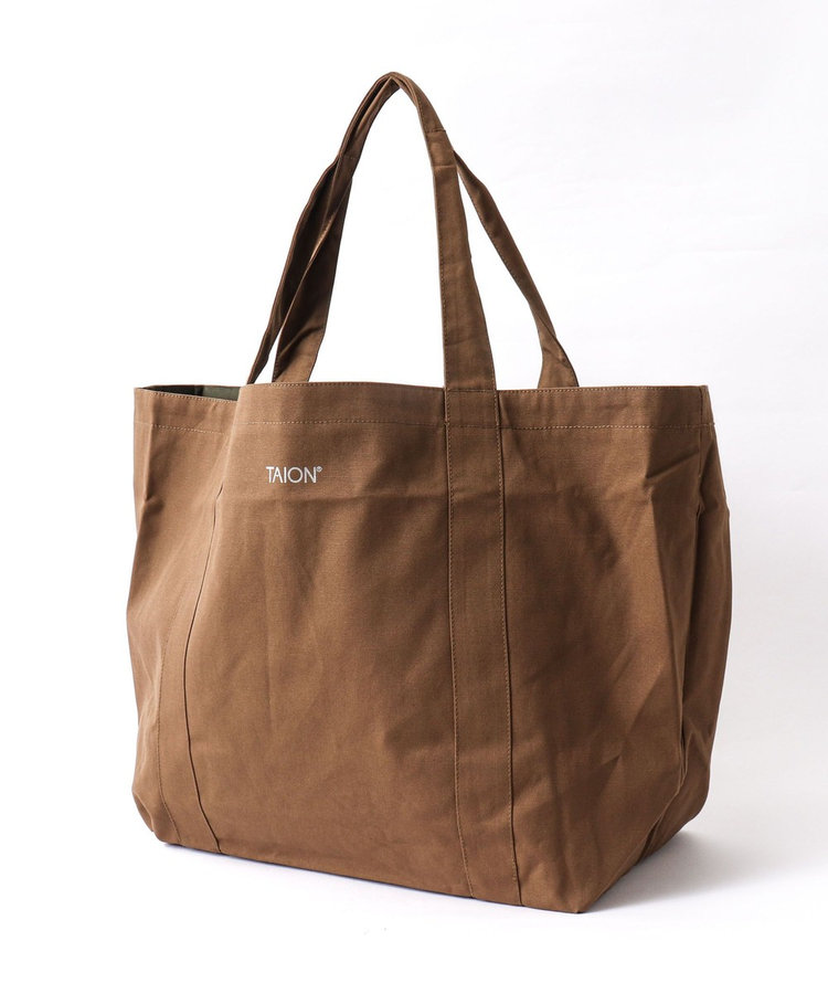 【TAION / タイオン】NON DOWN R/S CANVAS TOTE BAG L TAION-RCVTTBG01-L