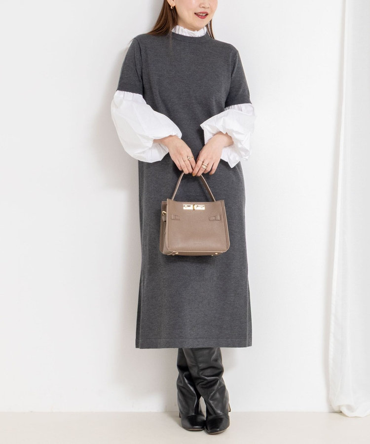 MARILYN MOON/マリリーンムーン】14gwool 2way sleeve one-piece