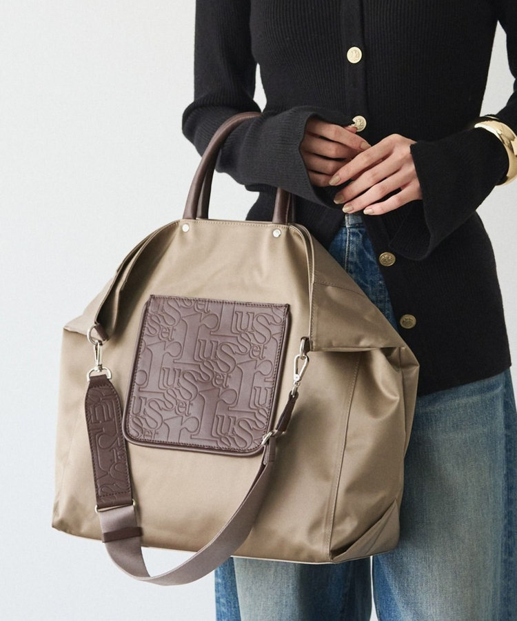 Lively city】2WAYビッグトートバッグ（RUZ1062221A0006）｜russet
