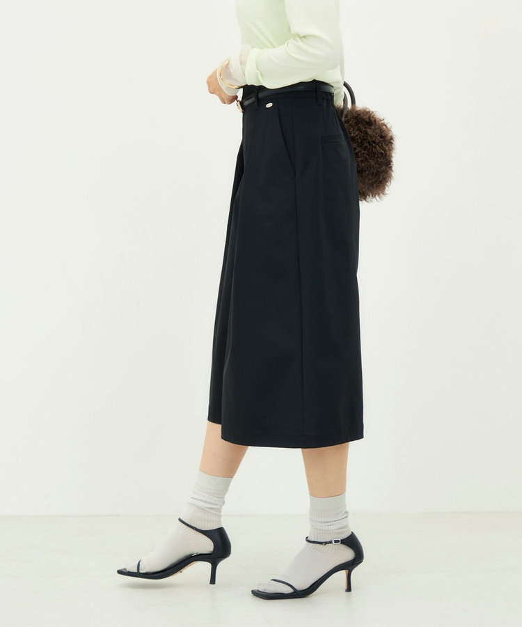 ウォッシャブルタックギャバキュロット