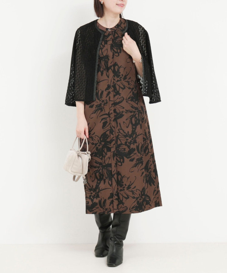 ビックフラワープリントワンピース（5-0803-5-07-001）｜MICO COULIER