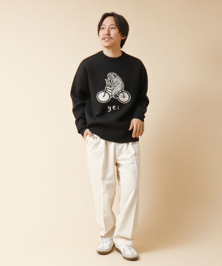 STONEWOLD】yei ダブルジャガードC/Nニット 24AW（4-0647-7-52