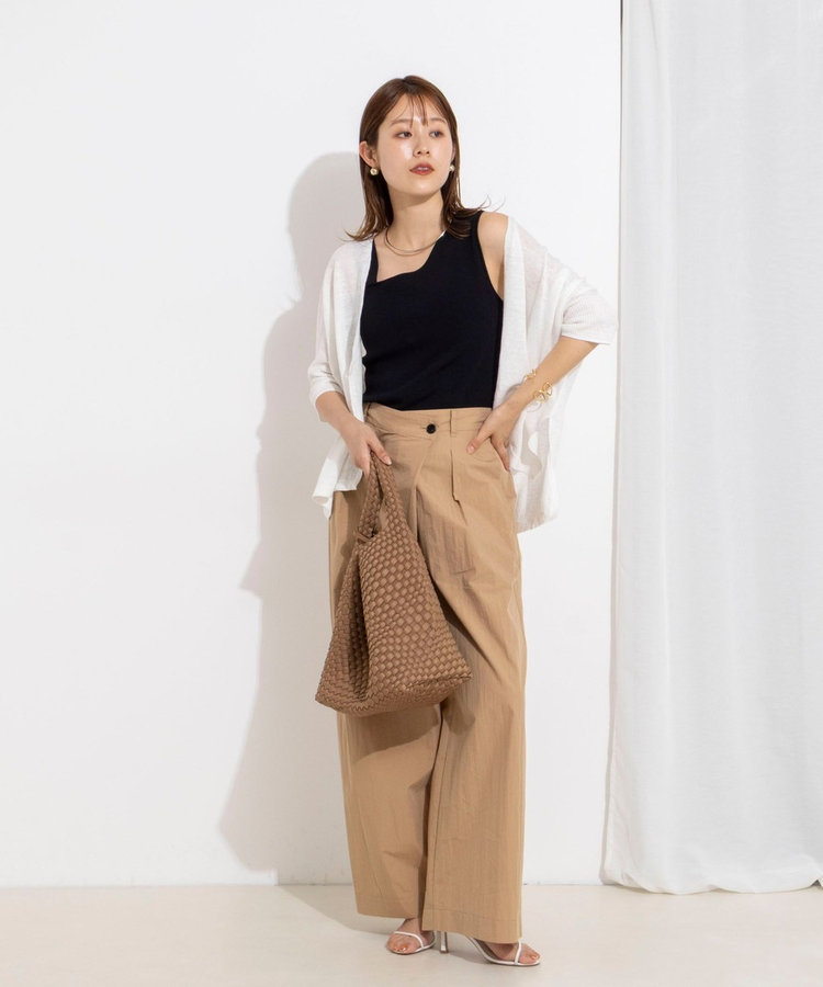 《手洗い可能》フレンチリネンボレロカーデ