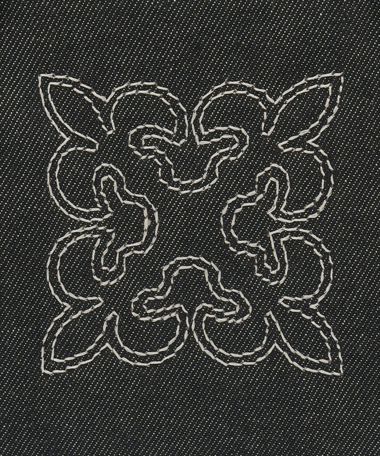 【刺繍モノグラム】デニム2WAYミニボストンバッグ（CE-1773）