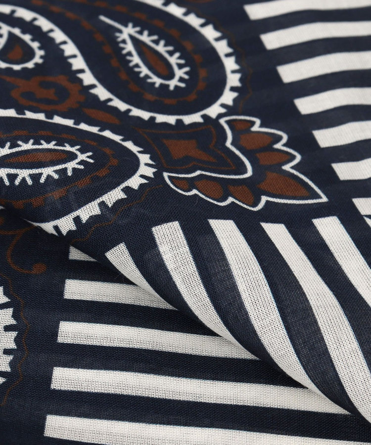 《HERNO》PAISLEY PRINT SCARF ペイズリープリント コットンスカーフ 26SS