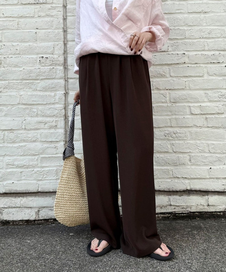 ［FREDY＆GLOSTER限定 TIME SALE！］【ラクなのにきちんと見え】シャラリツイル イージーパンツ