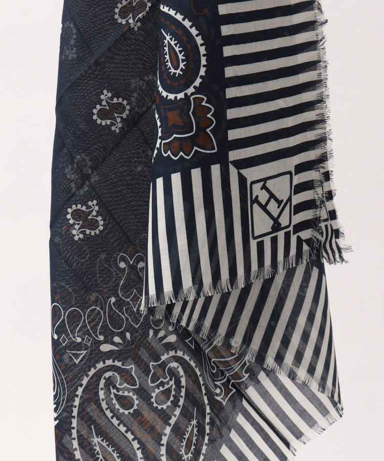 《HERNO》PAISLEY PRINT SCARF ペイズリープリント コットンスカーフ 26SS