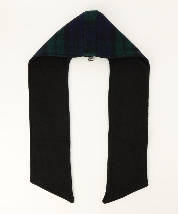 【TWEEDMILL】別注チェック柄フード付きマフラー