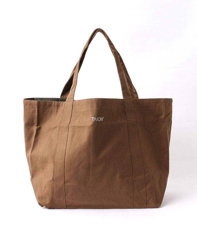 【TAION / タイオン】NON DOWN R/S CANVAS TOTE BAG L TAION-RCVTTBG01-L