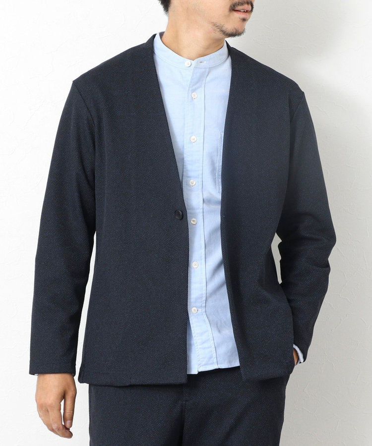 アパートバイローリーズノーカラージャケット ブラック A part by｜アパートバイのノーカラージャケット通販 - ZOZOTOWN