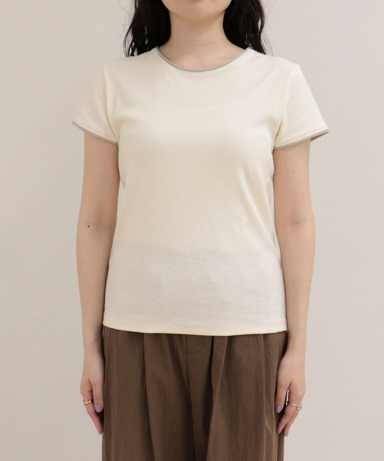 リンガー配色Tシャツ
