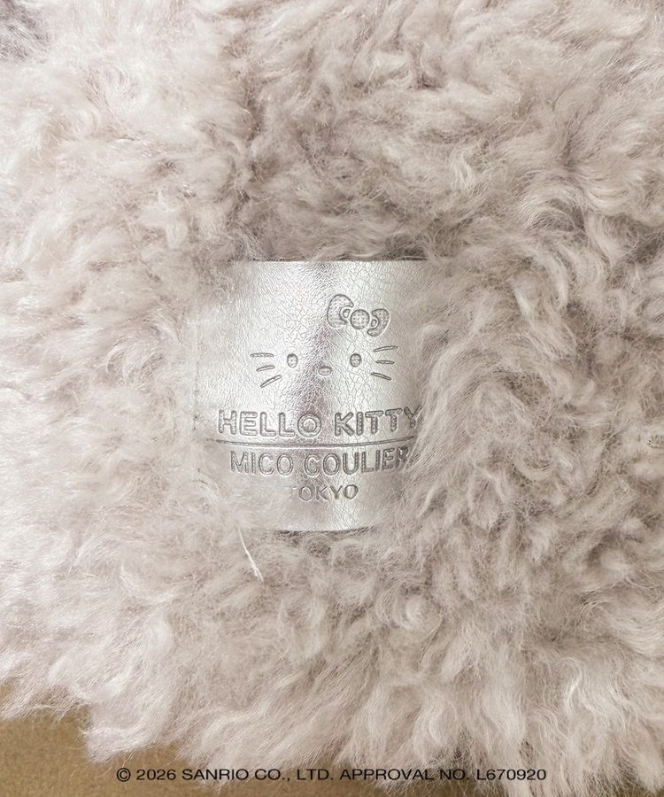 【コラボアイテム】HELLO KITTY×MICO COULIER　プードル調差し込みマフラー
