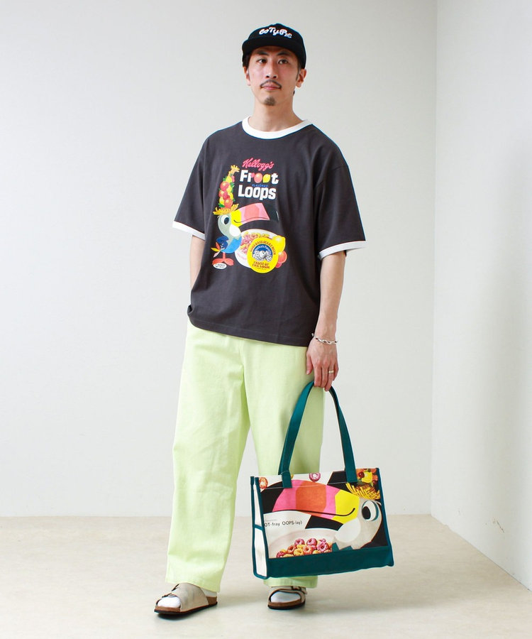 FTL VINTAGE Kelloggs Package print canvas bag