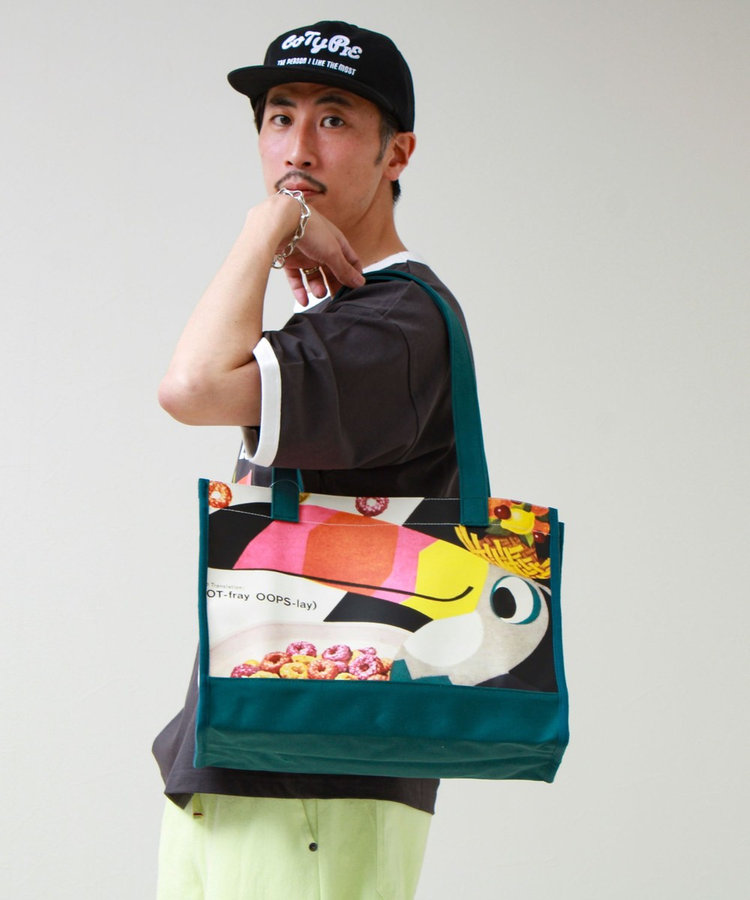 FTL VINTAGE Kelloggs Package print canvas bag
