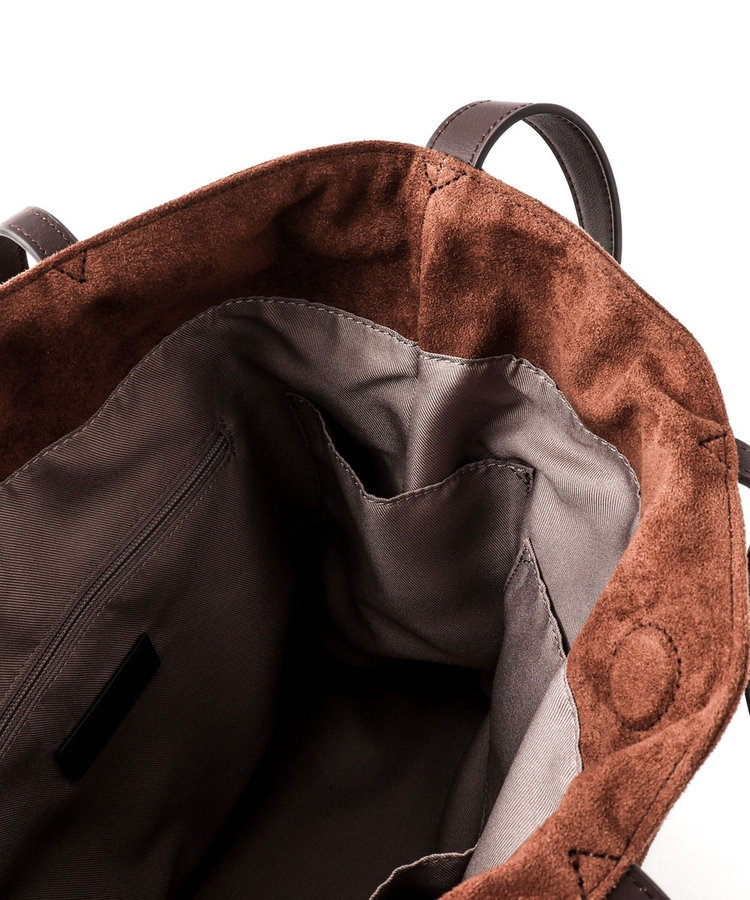 【Un coeur/アンクール】K906021 SUEDE DRAPE 2WAY TOTE