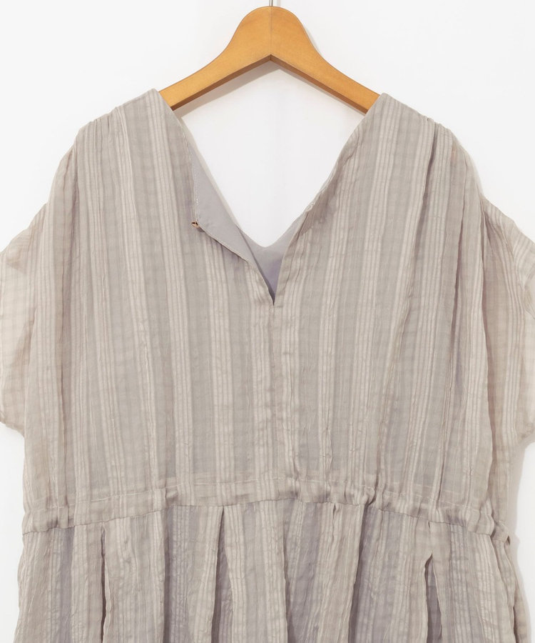 【WEB限定】ウォッシャブルシアーチェックワンピース