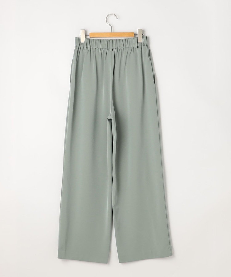 ウォッシャブルシャンブレーツイルワイドパンツ