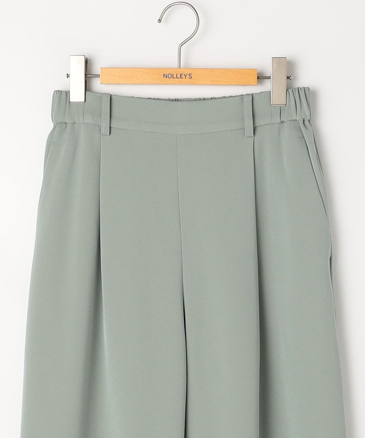 ウォッシャブルシャンブレーツイルワイドパンツ