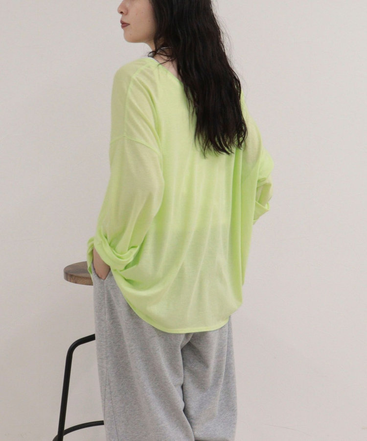 ヘンリー2WAYルーズロンTシャツ